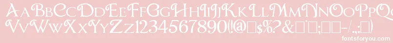 Chocolatebox Font – White Fonts on Pink Background