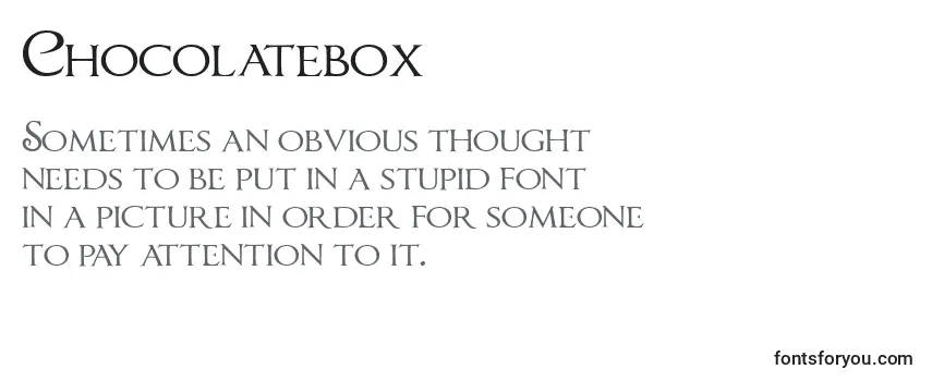 Chocolatebox Font