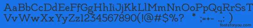 MadeLikesSlab Font – Black Fonts on Blue Background