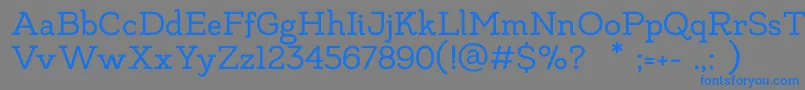 MadeLikesSlab Font – Blue Fonts on Gray Background