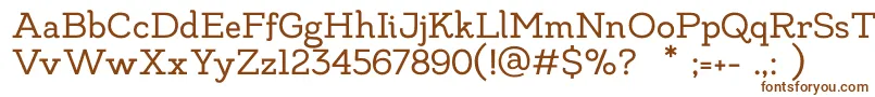 MadeLikesSlab Font – Brown Fonts on White Background