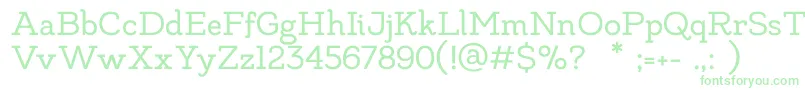 MadeLikesSlab Font – Green Fonts on White Background