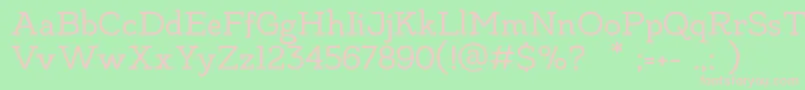 MadeLikesSlab Font – Pink Fonts on Green Background