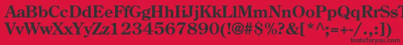 CenturyoldstylestdBold-Schriftart – Schwarze Schriften auf rotem Hintergrund