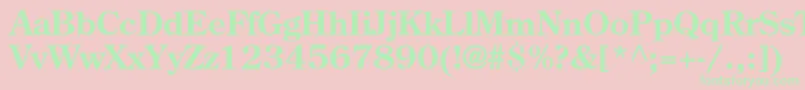 CenturyoldstylestdBold-Schriftart – Grüne Schriften auf rosa Hintergrund