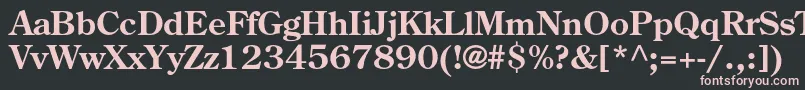 CenturyoldstylestdBold Font – Pink Fonts on Black Background
