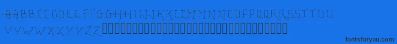 Lisätietoja FancyTattooScript-fontista FancyTattooScript-fontti – mustat fontit sinisellä taustalla