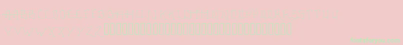 FancyTattooScript Font – Green Fonts on Pink Background