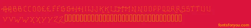 fuente FancyTattooScript – Fuentes Naranjas Sobre Fondo Rojo