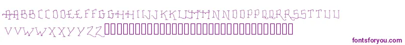 FancyTattooScript-Schriftart – Violette Schriften auf weißem Hintergrund