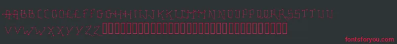 Lisätietoja FancyTattooScript-fontista FancyTattooScript-fontti – punaiset fontit mustalla taustalla