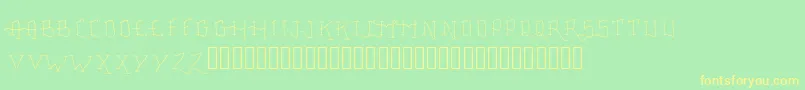 fuente FancyTattooScript – Fuentes Amarillas Sobre Fondo Verde