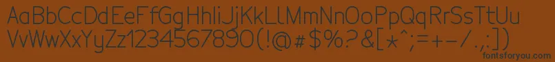 TecnicoRegular Font – Black Fonts on Brown Background
