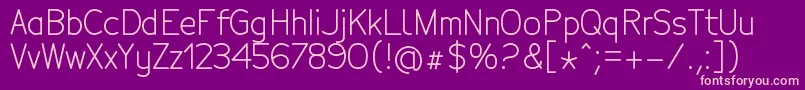 Шрифт TecnicoRegular – розовые шрифты на фиолетовом фоне
