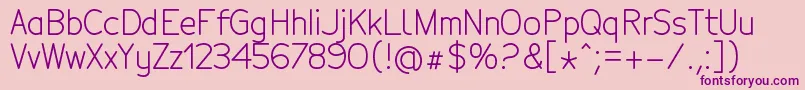 TecnicoRegular-Schriftart – Violette Schriften auf rosa Hintergrund