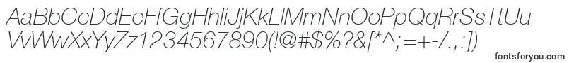 Шрифт ContextRepriseThinSsiThinItalic – шрифты для Xiaomi