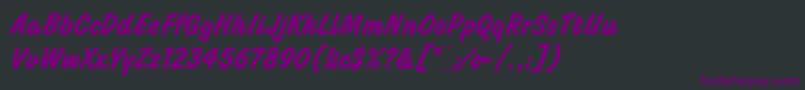 ChallengeBoldLetPlain.1.0 Font – Purple Fonts on Black Background