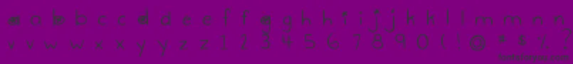 DjbGimmeSpace Font – Black Fonts on Purple Background