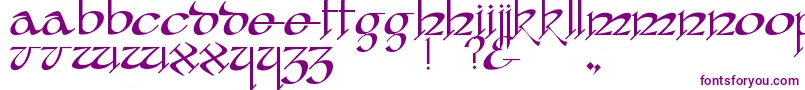 YafitRegular Font – Purple Fonts on White Background