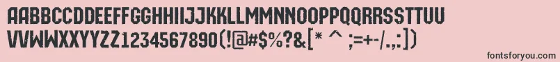 AMachinaortorgbt Font – Black Fonts on Pink Background