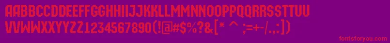 AMachinaortorgbt Font – Red Fonts on Purple Background