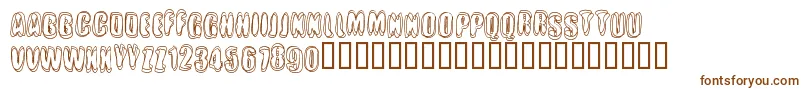 Crotchro-fontti – ruskeat fontit valkoisella taustalla