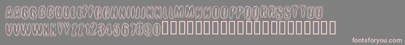 Crotchro Font – Pink Fonts on Gray Background