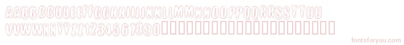 Crotchro Font – Pink Fonts on White Background