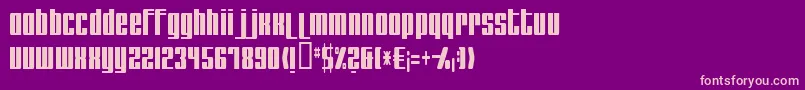 Remakeoffabulous2Light Font – Pink Fonts on Purple Background