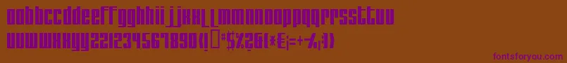 Remakeoffabulous2Light Font – Purple Fonts on Brown Background
