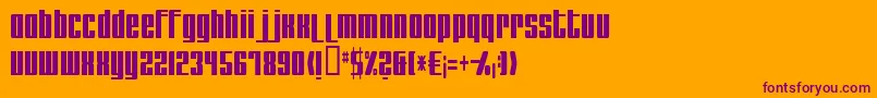 Remakeoffabulous2Light Font – Purple Fonts on Orange Background