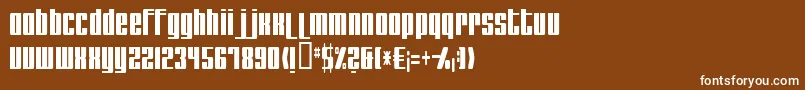 フォントRemakeoffabulous2Light – 茶色の背景に白い文字