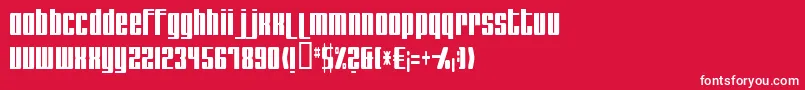 Remakeoffabulous2Light Font – White Fonts on Red Background