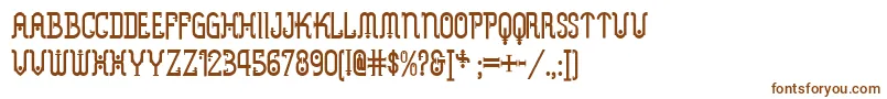 Metropolis ffy-Schriftart – Braune Schriften