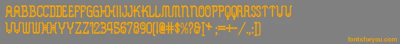 Шрифт Metropolis ffy – оранжевые шрифты на сером фоне