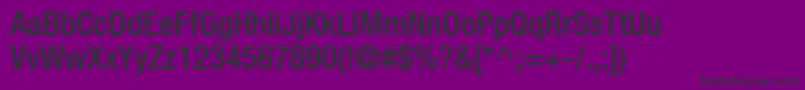 ContextRepriseMediumcondSsiNormal-Schriftart – Schwarze Schriften auf violettem Hintergrund