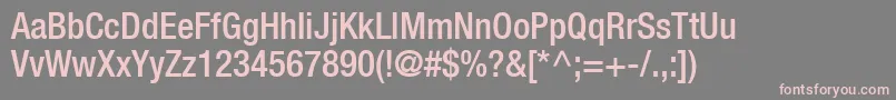 ContextRepriseMediumcondSsiNormal Font – Pink Fonts on Gray Background