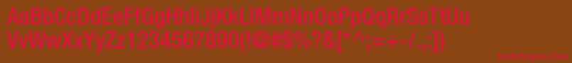 ContextRepriseMediumcondSsiNormal Font – Red Fonts on Brown Background