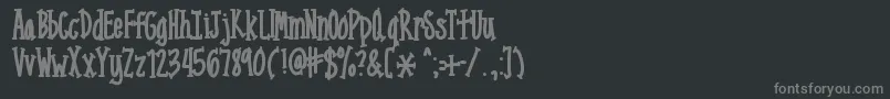 Шрифт Mixnarrowserif – серые шрифты на чёрном фоне
