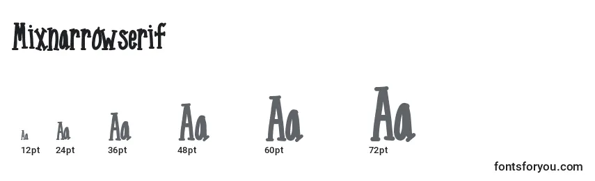 Mixnarrowserif Font Sizes