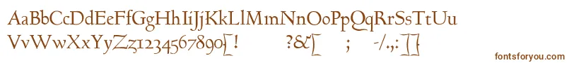 Goundyhundred Font – Brown Fonts on White Background