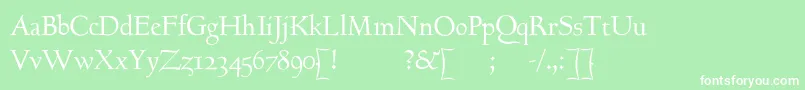 Goundyhundred Font – White Fonts on Green Background