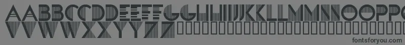 SandreRegular Font – Black Fonts on Gray Background