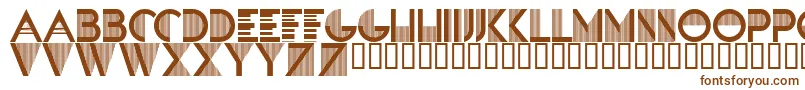 SandreRegular Font – Brown Fonts on White Background