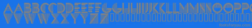 SandreRegular Font – Gray Fonts on Blue Background