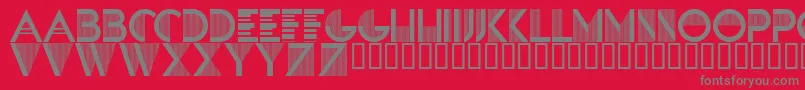 SandreRegular Font – Gray Fonts on Red Background