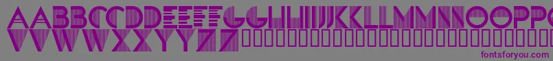 フォントSandreRegular – 紫色のフォント、灰色の背景