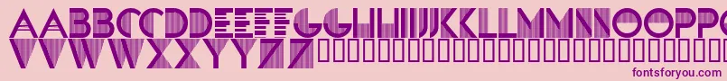 SandreRegular Font – Purple Fonts on Pink Background