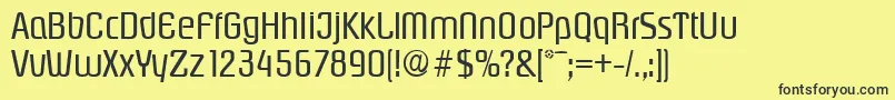 PasadenaSerialRegularDb Font – Black Fonts on Yellow Background