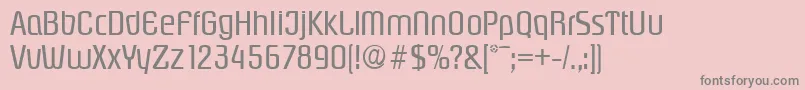 PasadenaSerialRegularDb Font – Gray Fonts on Pink Background